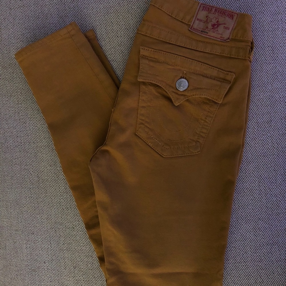 True Religion gold denim size 29